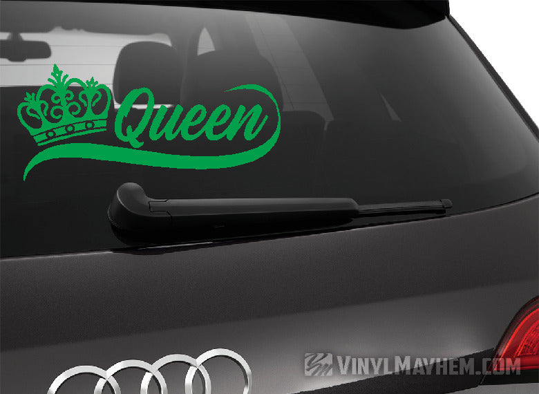 Queen with crown vinyl sticker