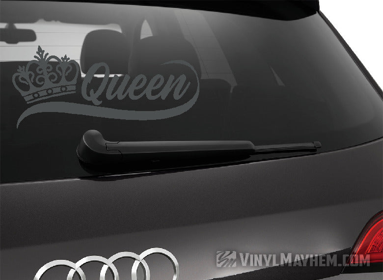 Queen with crown vinyl sticker