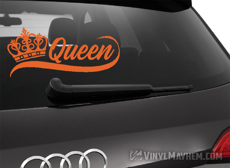 Queen with crown vinyl sticker
