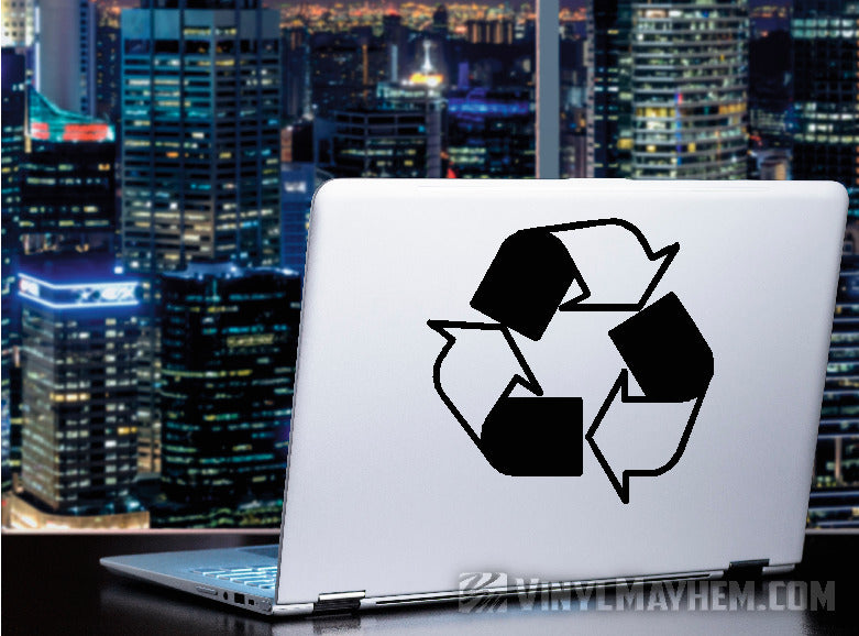 Recycle symbol vinyl sticker