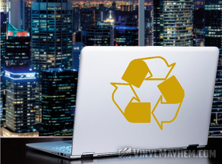 Recycle symbol vinyl sticker
