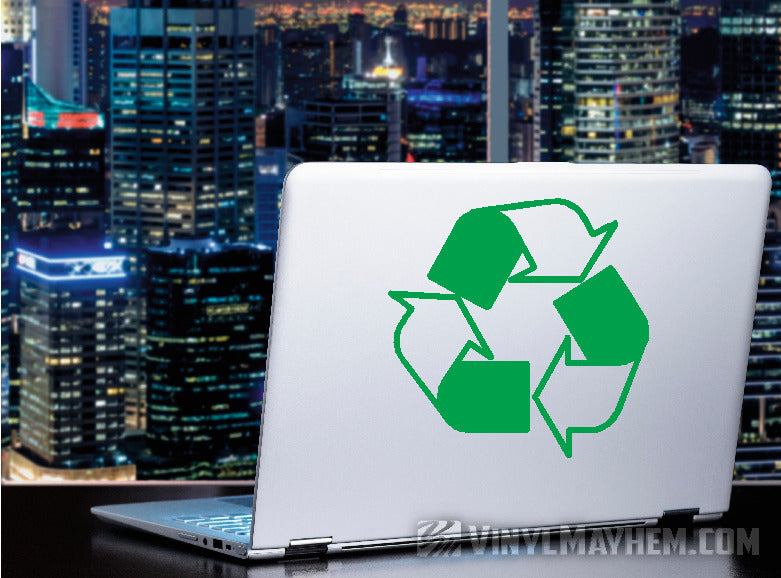 Recycle symbol vinyl sticker