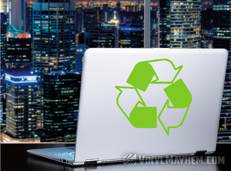 Recycle symbol vinyl sticker