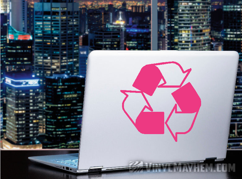 Recycle symbol vinyl sticker