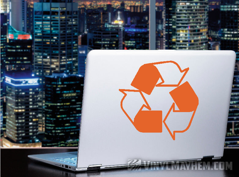 Recycle symbol vinyl sticker