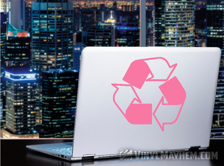 Recycle symbol vinyl sticker