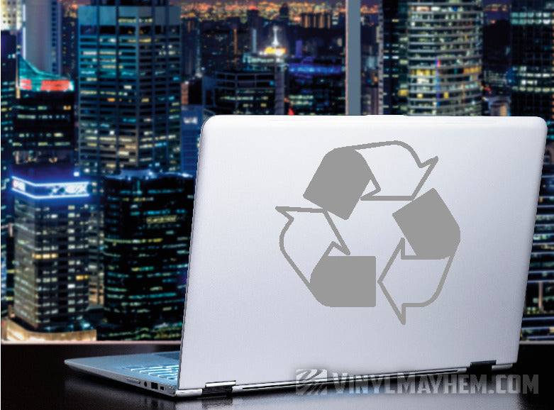 Recycle symbol vinyl sticker