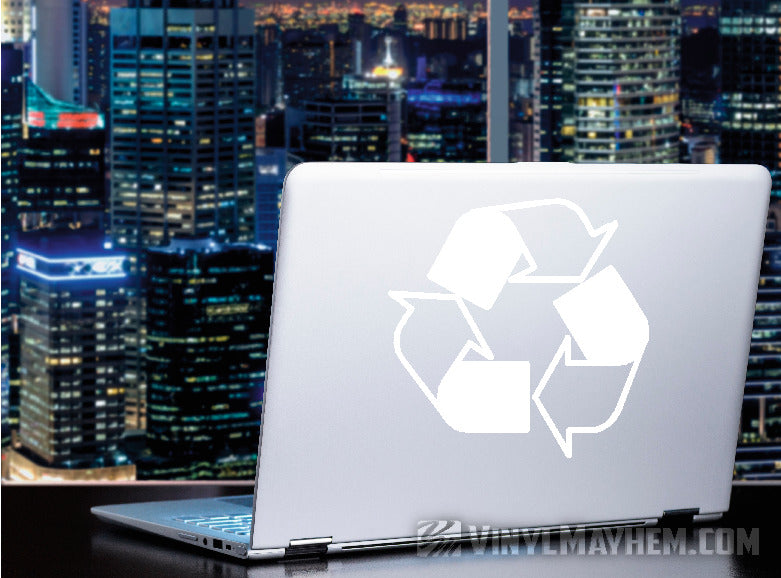 Recycle symbol vinyl sticker