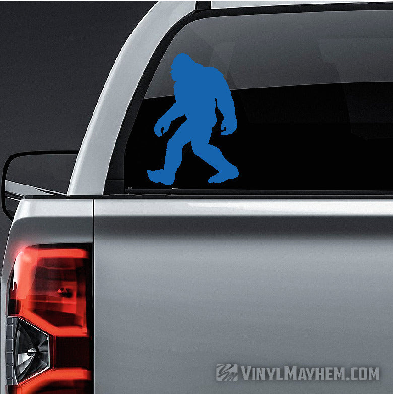 Sasquatch walking silhouette vinyl sticker