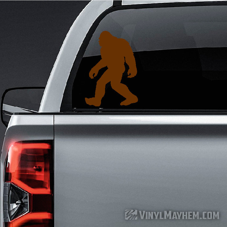 Sasquatch walking silhouette vinyl sticker