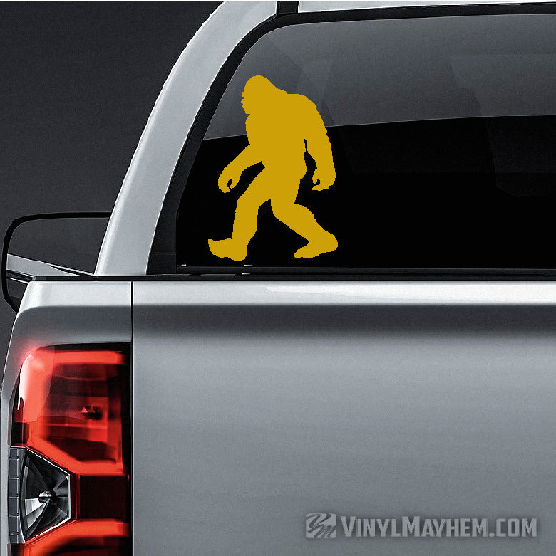 Sasquatch walking silhouette vinyl sticker