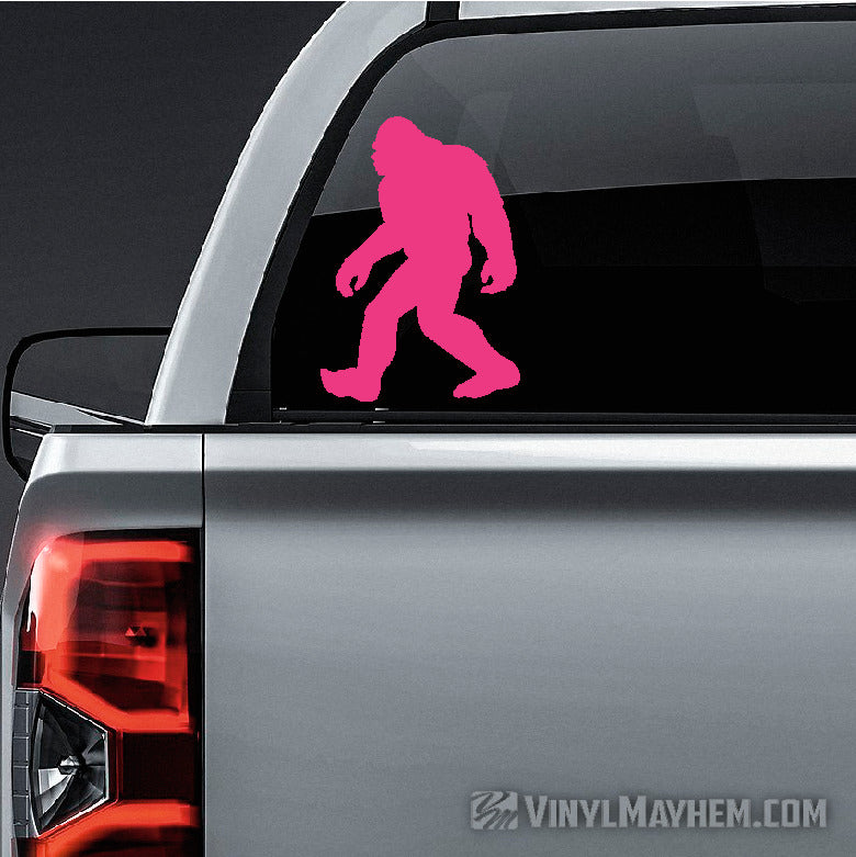 Sasquatch walking silhouette vinyl sticker