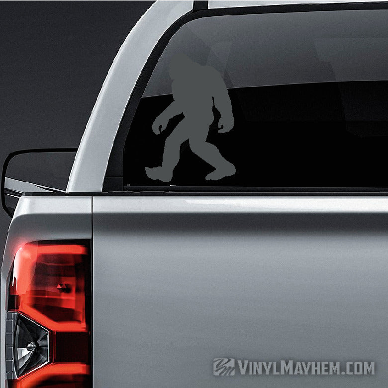 Sasquatch walking silhouette vinyl sticker