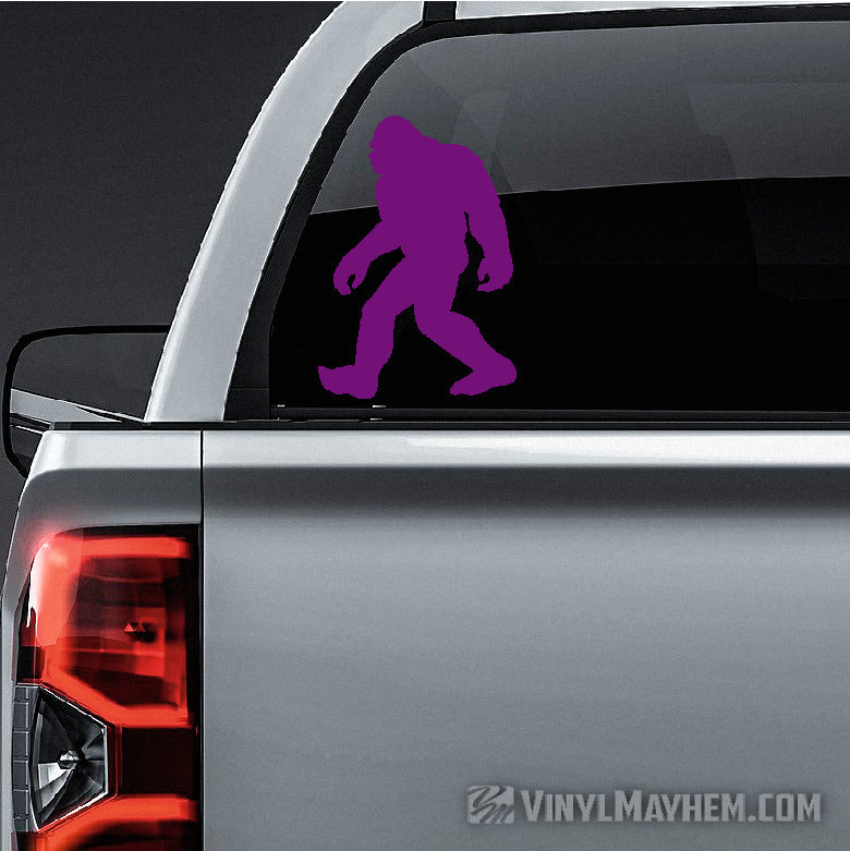 Sasquatch walking silhouette vinyl sticker