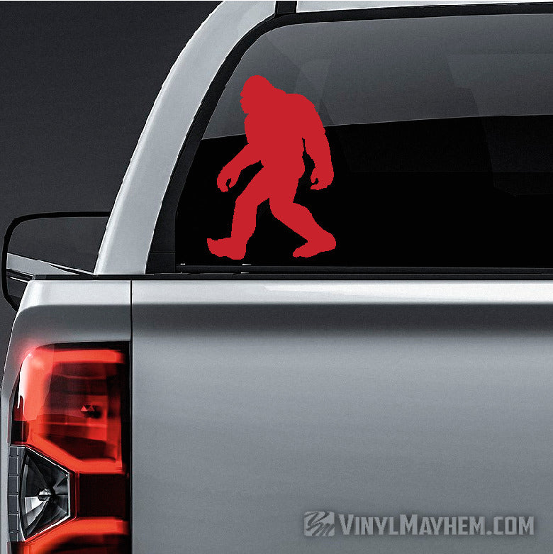 Sasquatch walking silhouette vinyl sticker