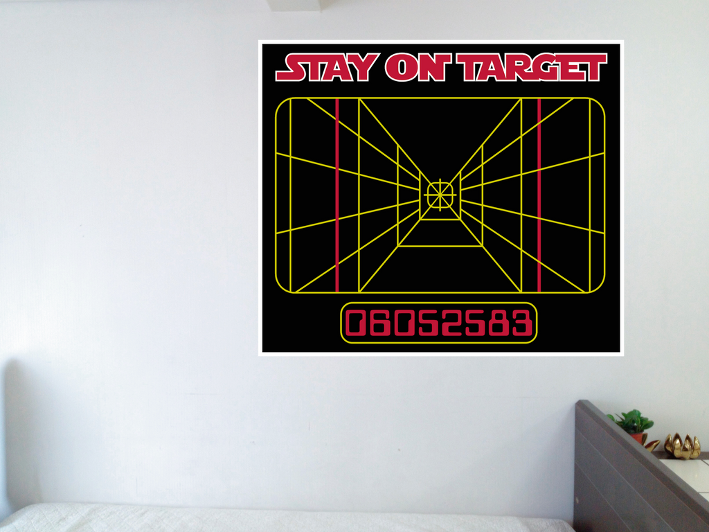 stay on target poster