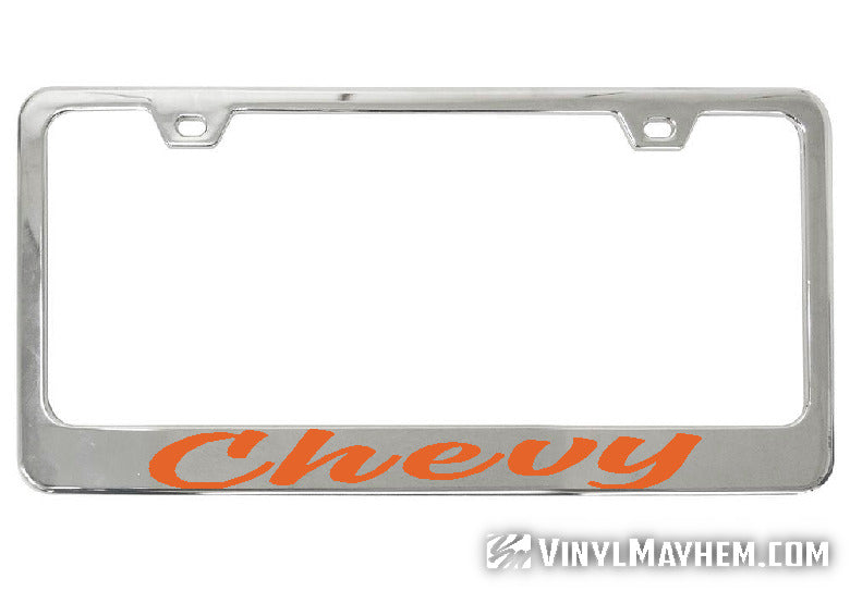 Chevy truck deals license plate frames