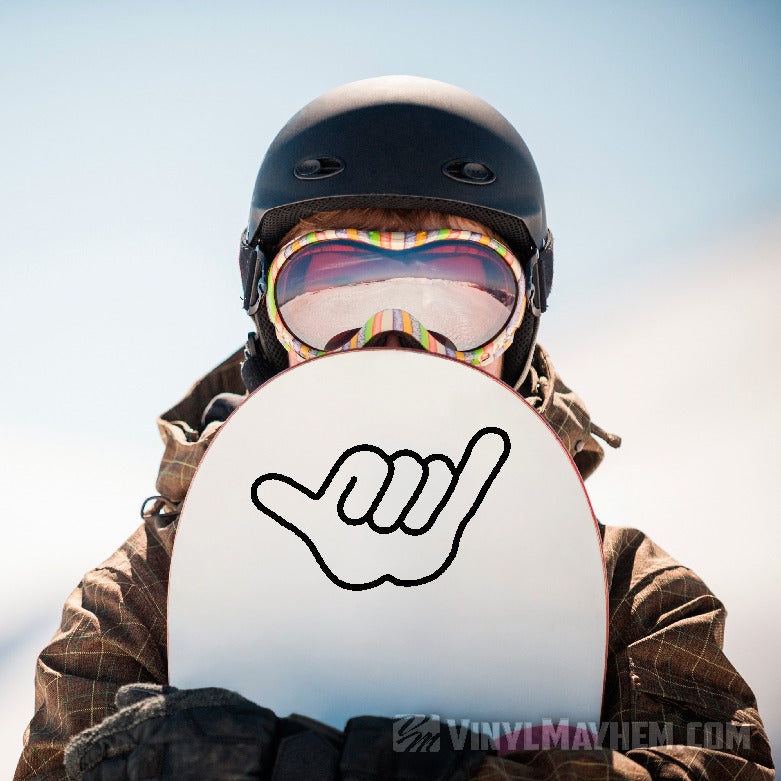 Shaka Hang Loose Hawaiian vinyl sticker