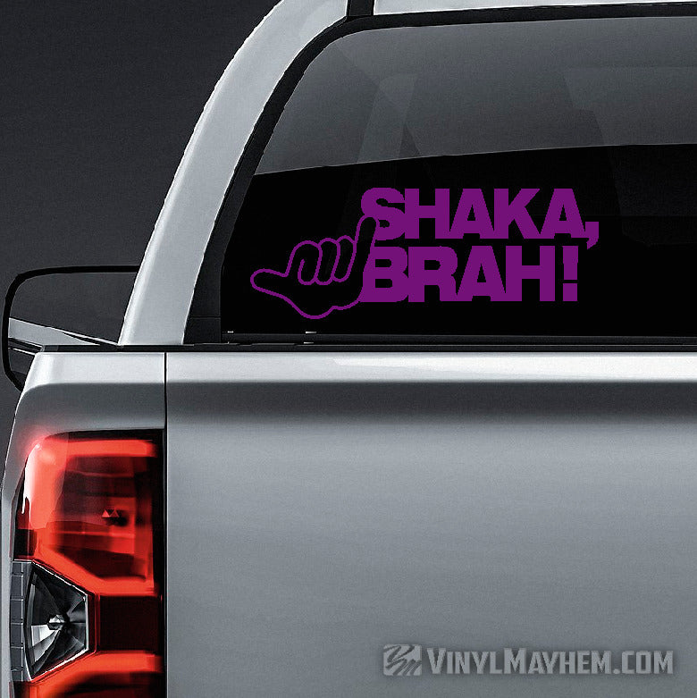 Shaka Brah vinyl sticker