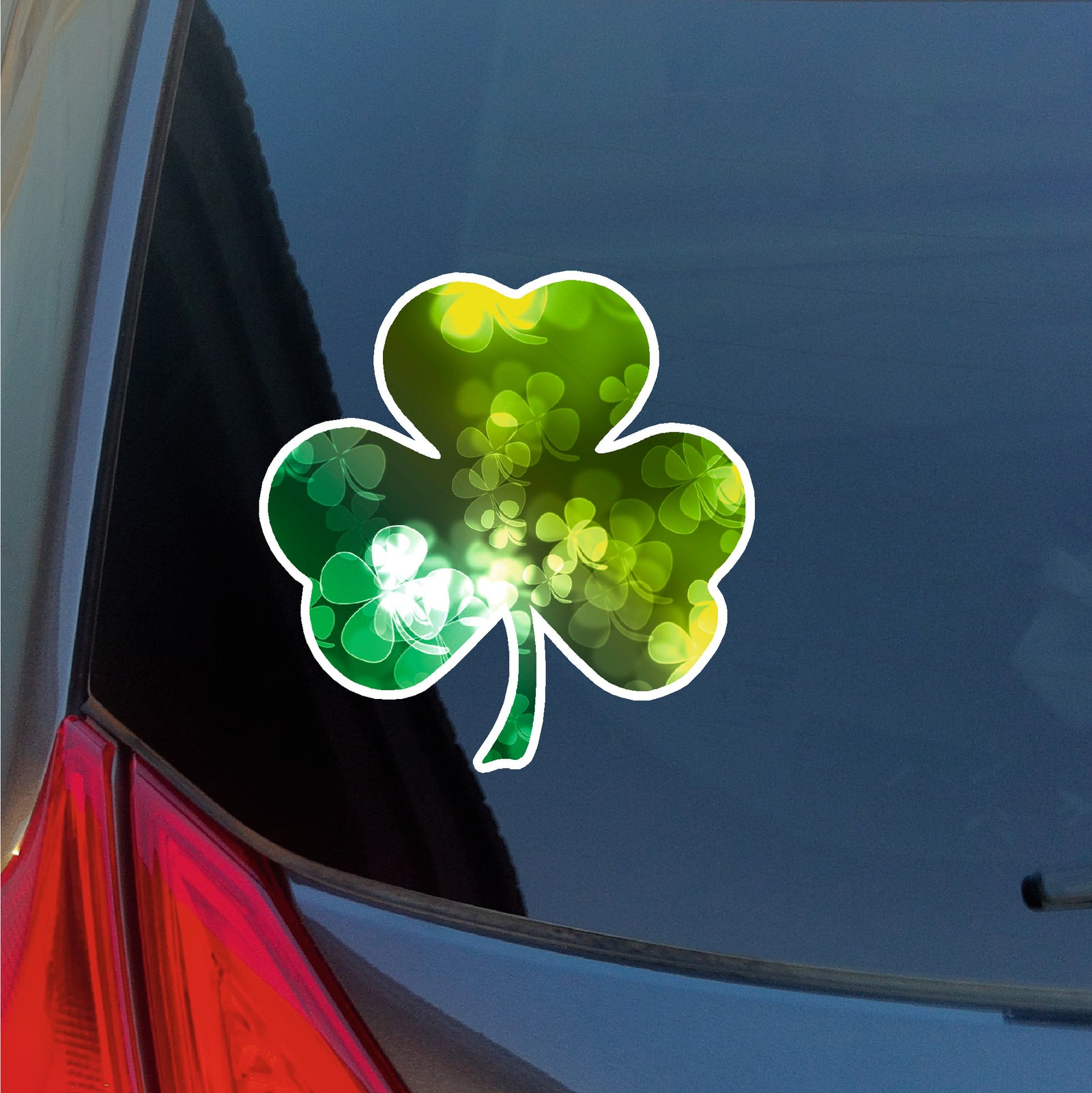 Shamrock vibrant color sticker