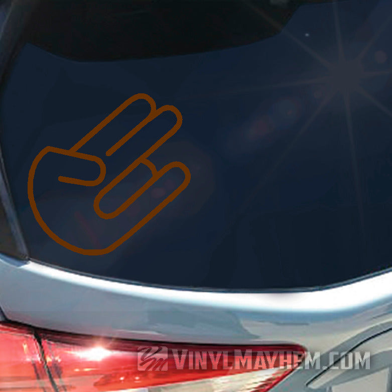 Shocker rounded wrist vinyl sticker
