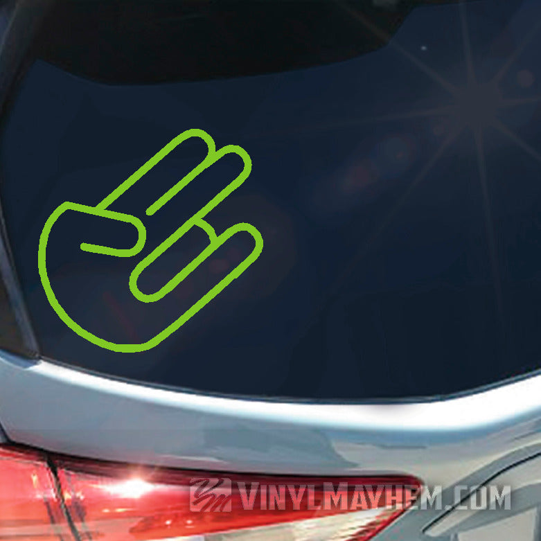 Shocker rounded wrist vinyl sticker