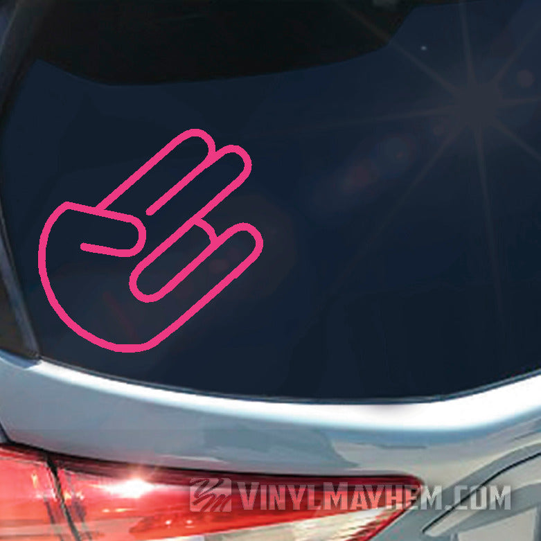 Shocker rounded wrist vinyl sticker