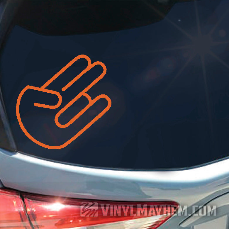 Shocker rounded wrist vinyl sticker