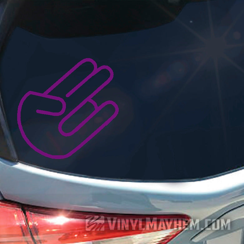 Shocker rounded wrist vinyl sticker