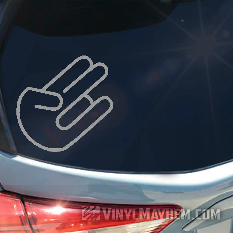 Shocker rounded wrist vinyl sticker