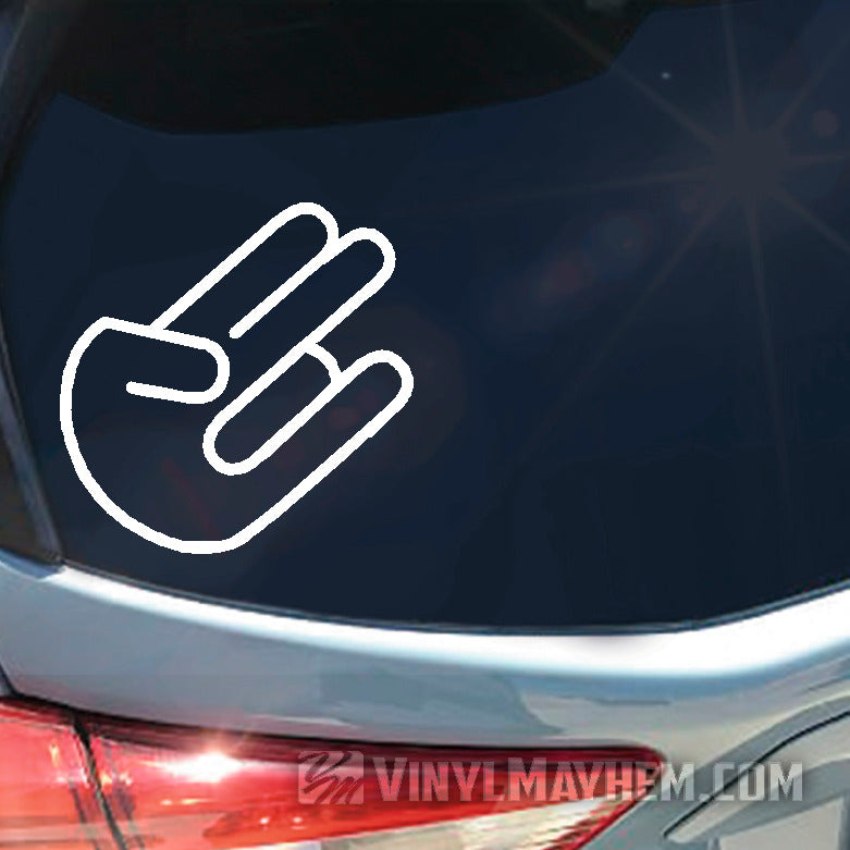 Shocker rounded wrist vinyl sticker