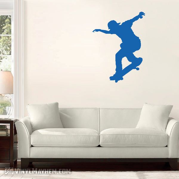 Skateboarding Skater Silhouette vinyl sticker | Skateboard Decals ...