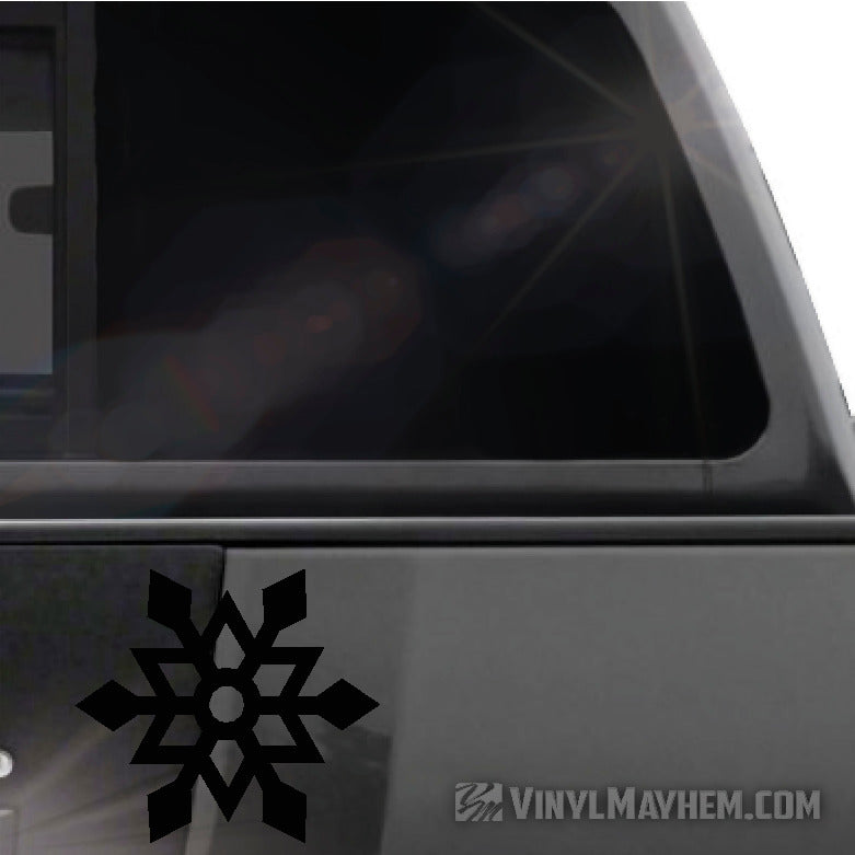 Snowflake angular vinyl sticker