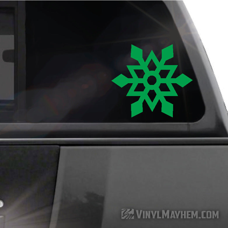 Snowflake angular vinyl sticker