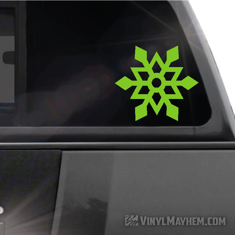 Snowflake angular vinyl sticker