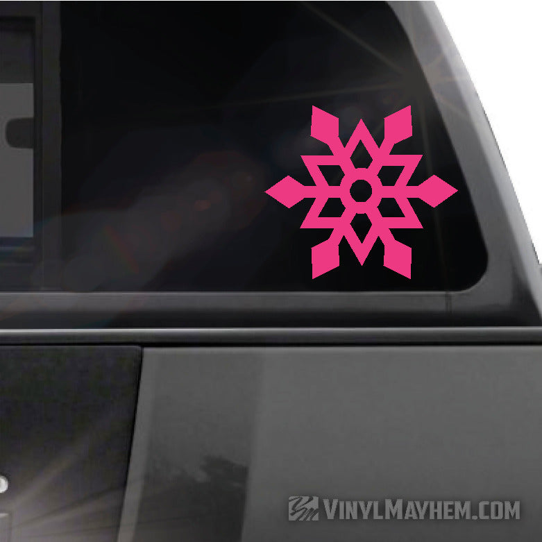 Snowflake angular vinyl sticker