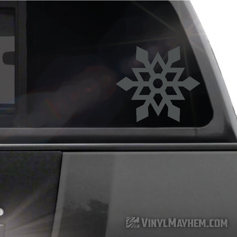 Snowflake angular vinyl sticker