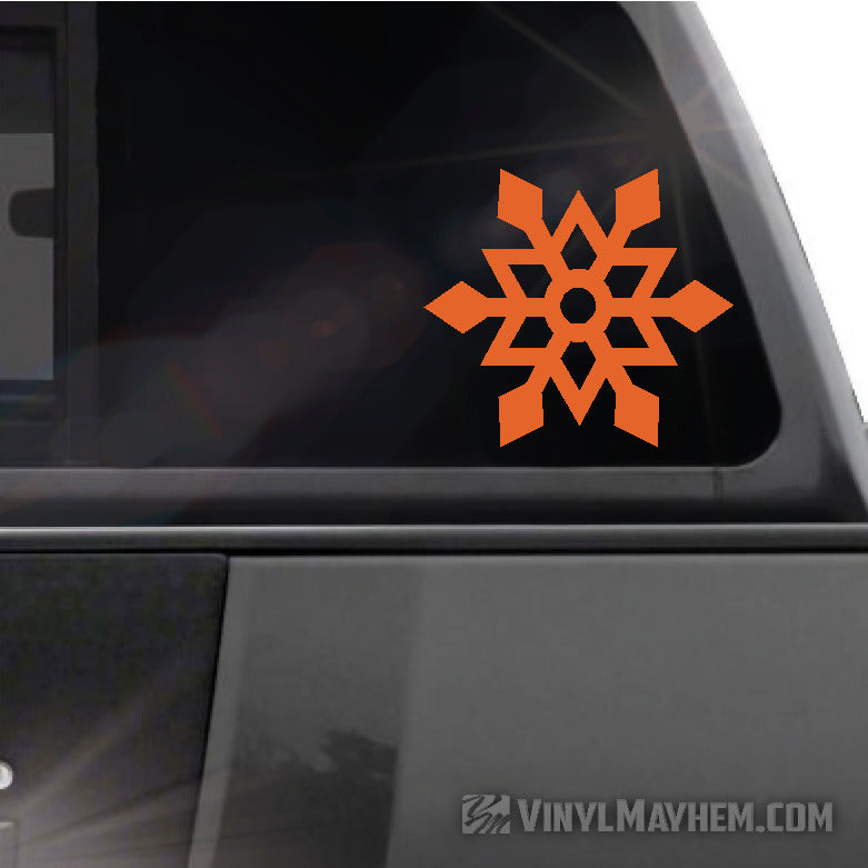 Snowflake angular vinyl sticker