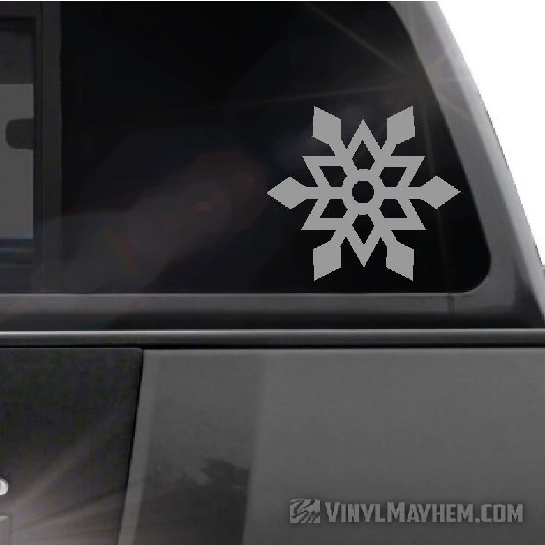 Snowflake angular vinyl sticker