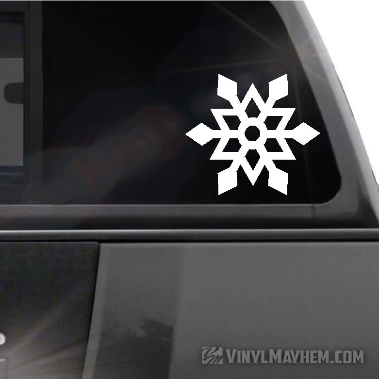 Snowflake angular vinyl sticker