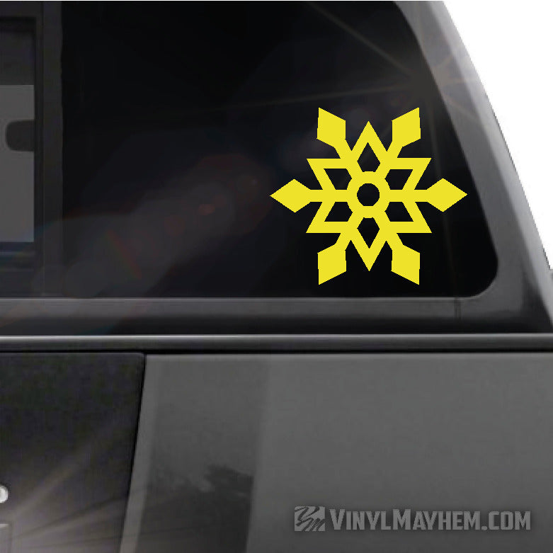 Snowflake angular vinyl sticker