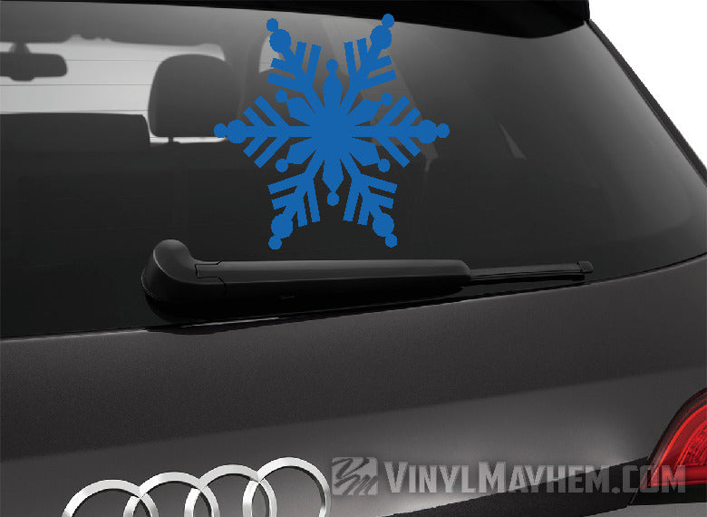 Snowflake kaleidoscope vinyl sticker