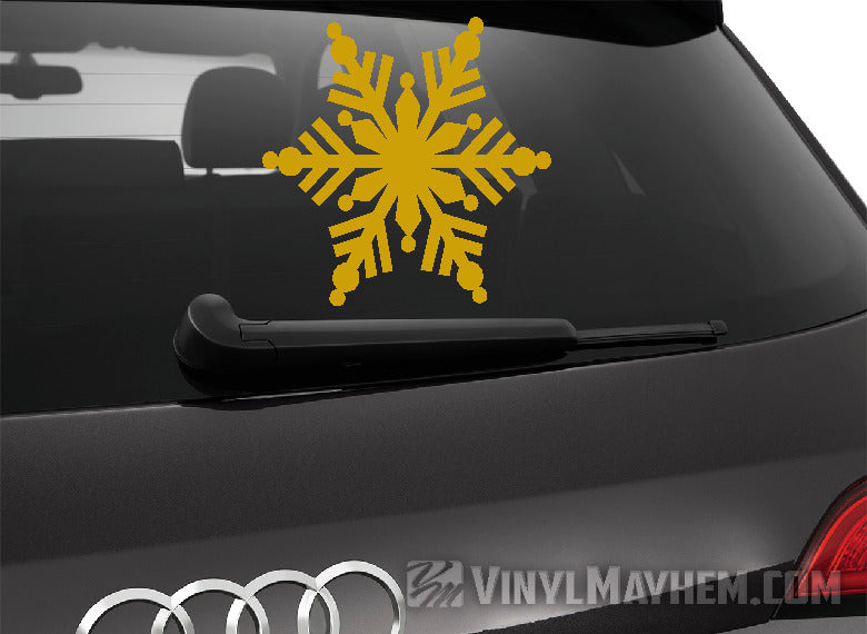 Snowflake kaleidoscope vinyl sticker