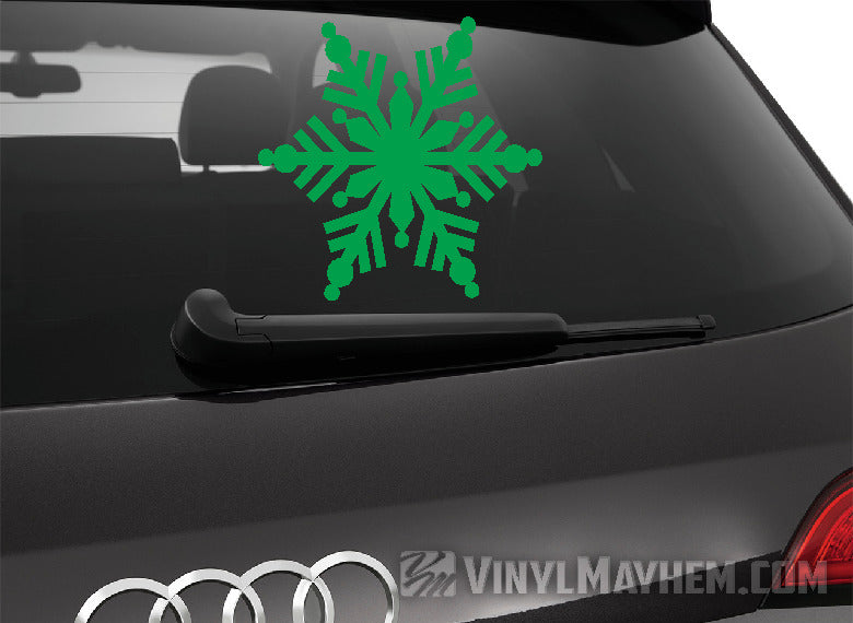 Snowflake kaleidoscope vinyl sticker