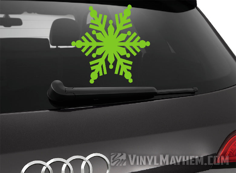 Snowflake kaleidoscope vinyl sticker