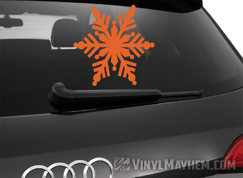 Snowflake kaleidoscope vinyl sticker