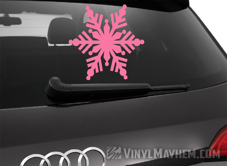 Snowflake kaleidoscope vinyl sticker