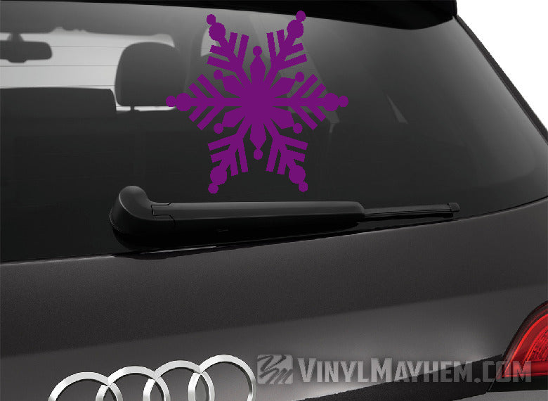 Snowflake kaleidoscope vinyl sticker - Vinyl Mayhem