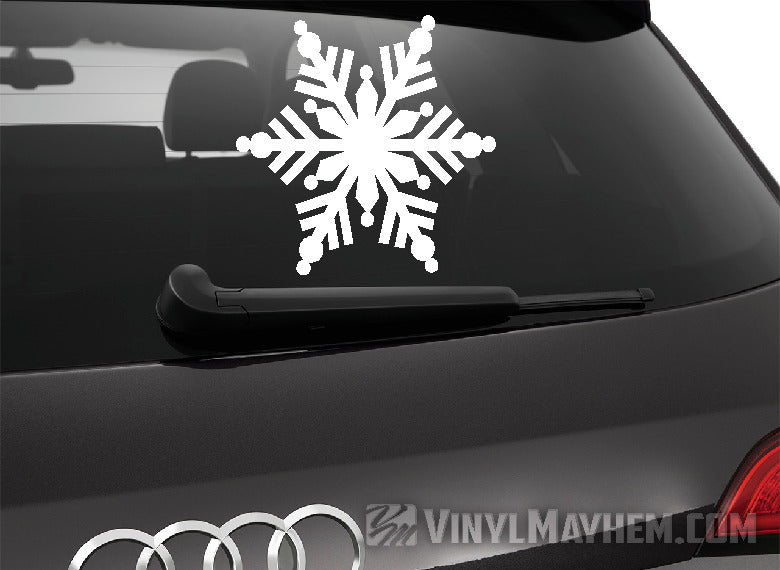 Snowflake kaleidoscope vinyl sticker