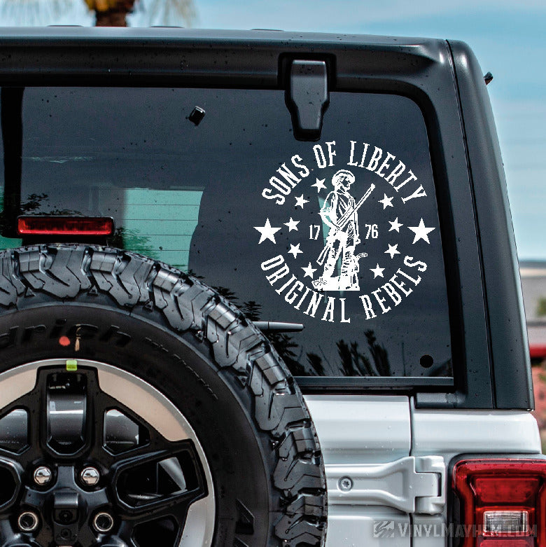 Sons of Liberty Minute Man Original Rebels 1776 vinyl sticker